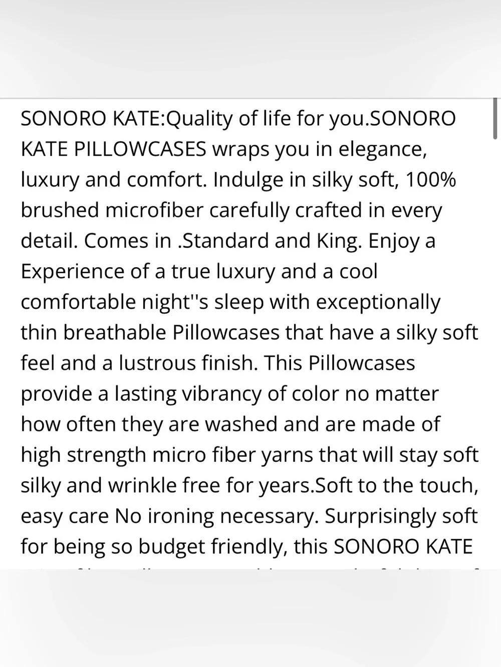 Luxury Pillowcase Set - 100% Brushed Microfiber 1800 Thread count - BEIGE